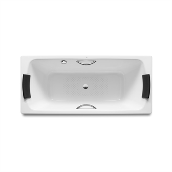 BIM object ดาวน์โหลดฟรี! LUN 1800x800 Bath w/ antislip base and grips