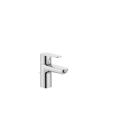 Image for Victoria Plus Basin mixer with pop up waste and flexible supply hoses. Cold Start. S-Size