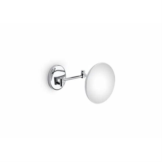 HOTELS Wall-mounted magnifying mirror w/ articulated arm