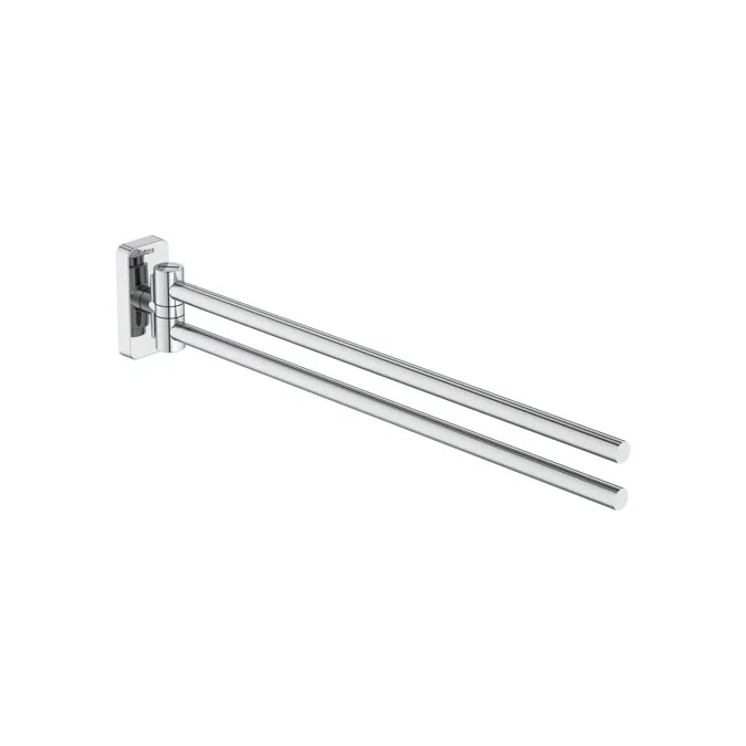 Sonata Double swivel towel rail (installation with screws or adhesive)