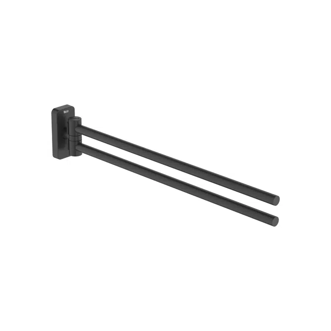 Sonata Double swivel towel rail (installation with screws or adhesive)