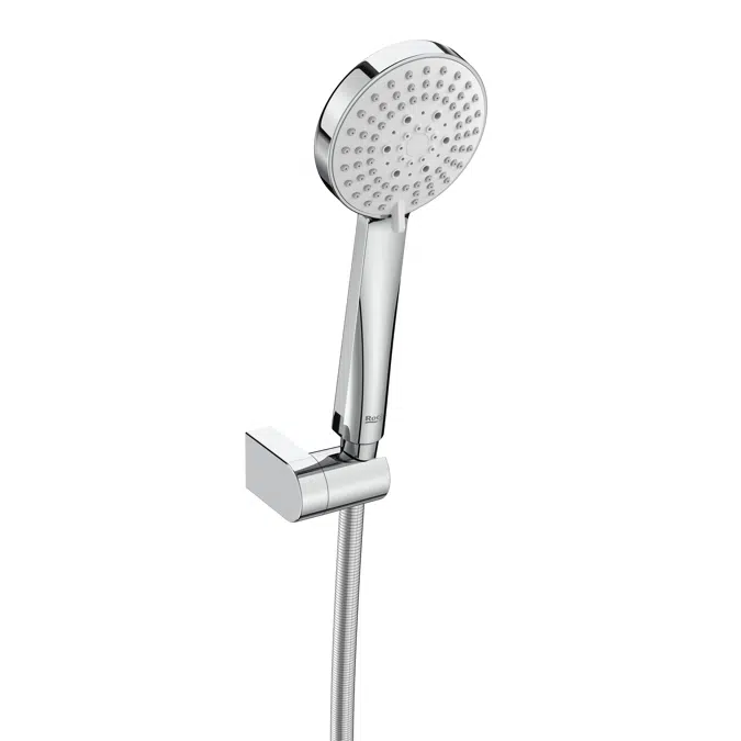 Stella Shower set with Stella 100/3 handshower, adjustable handshower bracket and flexible hose
