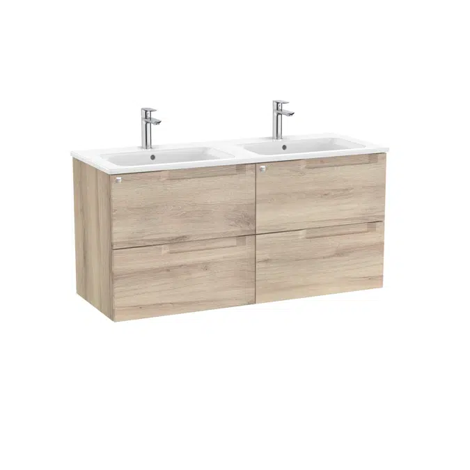 Aleyda Unik (base unit with 4 drawers and double bowl basin)