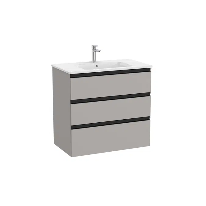 The Gap Unik (base unit with three drawers and basin)