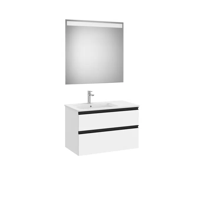 THE GAP 805 Pack (base unit 2 drawers, right hand basin and LED mirror)