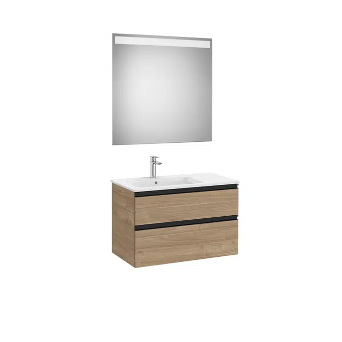 THE GAP 805 Pack (base unit 2 drawers, right hand basin and LED mirror)