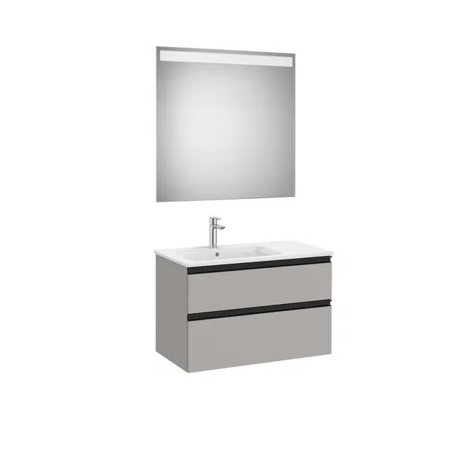 THE GAP 805 Pack (base unit 2 drawers, right hand basin and LED mirror)