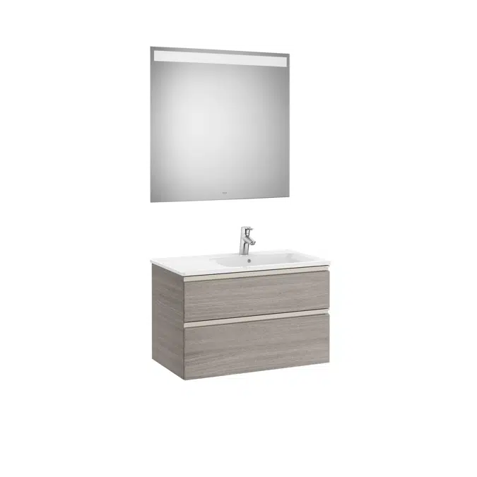 THE GAP 805 Pack (base unit 2 drawers, right hand basin and LED mirror)