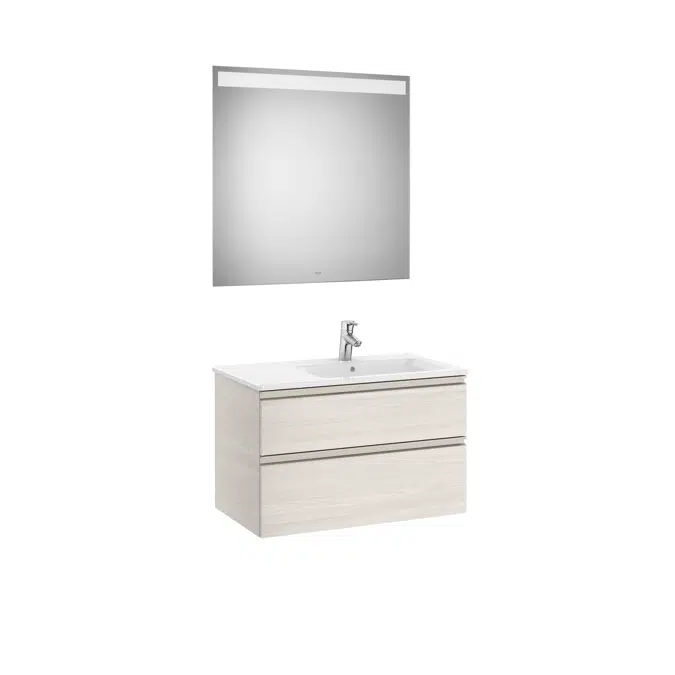 THE GAP 805 Pack (base unit 2 drawers, right hand basin and LED mirror)