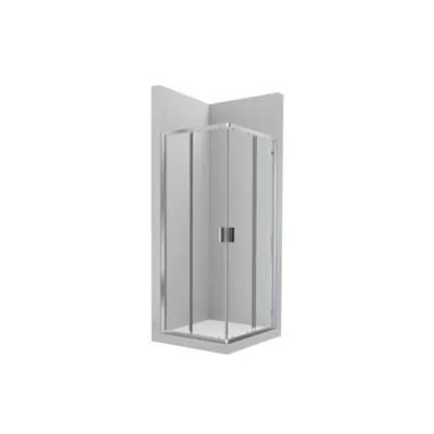 Image for VICTORIA L2 - Lateral shower enclosure with 1 sliding door + 1 fixed panel