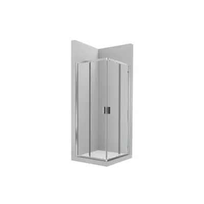 VICTORIA L2 - Lateral shower enclosure with 1 sliding door + 1 fixed panel için görüntü