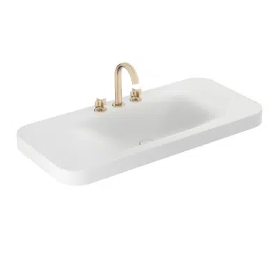 Image for ARMANI - BAIA 1100 mm countertop washbasin for 3-holes basin mixer