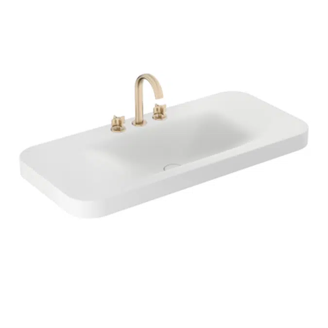 BIM objects - Free download! ARMANI - BAIA 1100 mm countertop washbasin ...