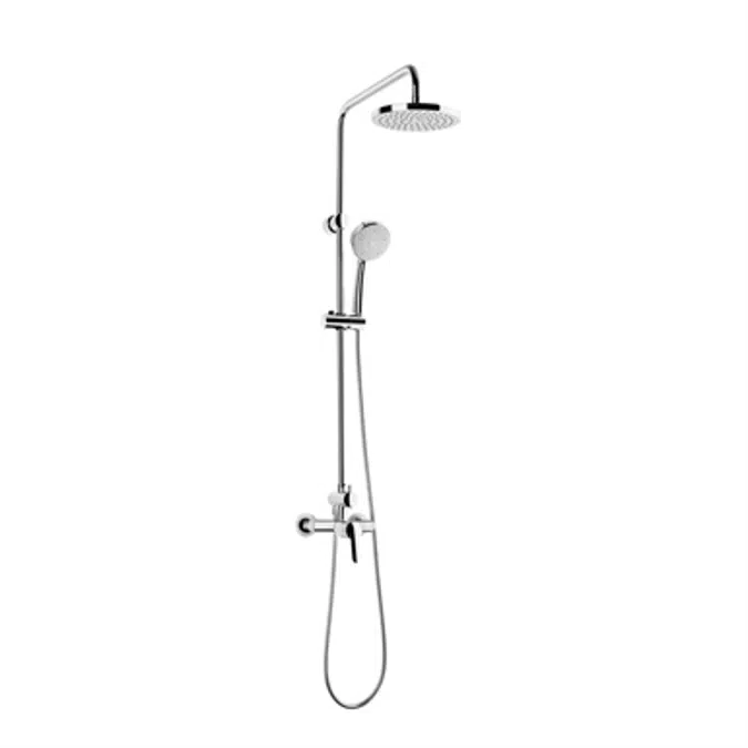 BIM objects - Free download! Victoria Bath-shower thermostatic shower  column