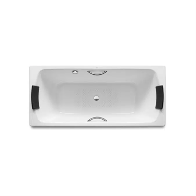LUN 1700x750 Bath w/ antislip base and grips
