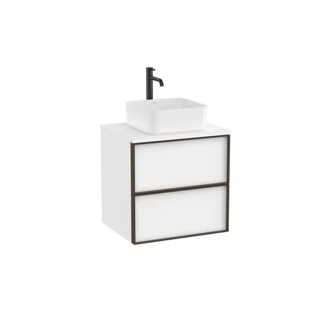 Inspira Base unit with two drawers for in countertop or over countertop basin