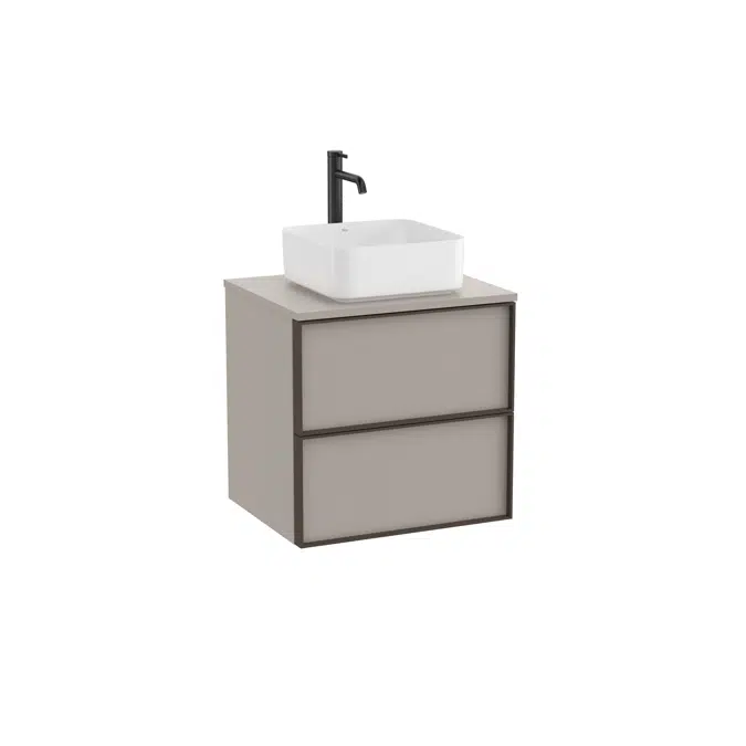 Inspira Base unit with two drawers for in countertop or over countertop basin