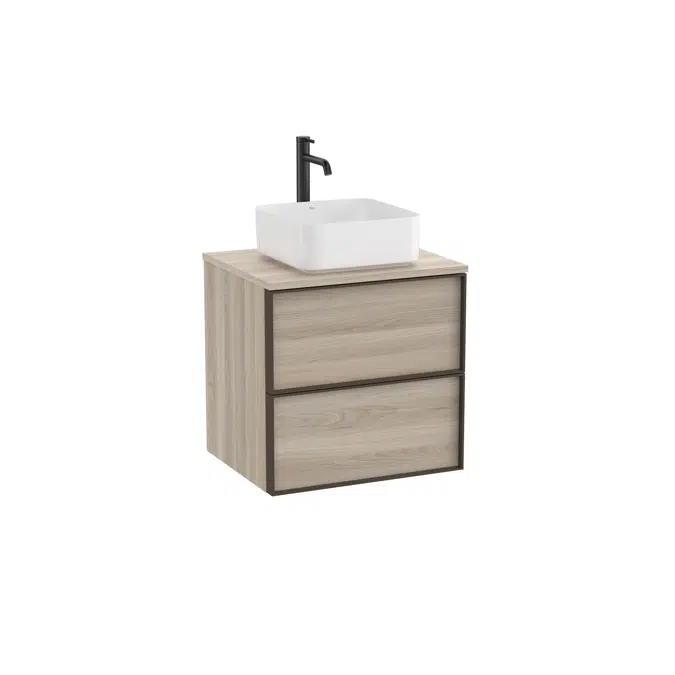 Inspira Base unit with two drawers for in countertop or over countertop basin