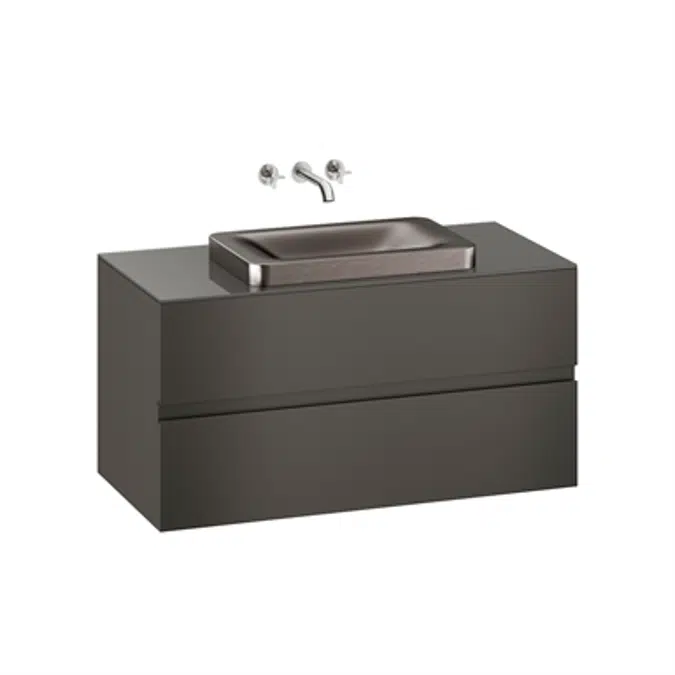 ARMANI - BAIA 1200 mm wall-hung furniture for over countertop washbasins and wall-mounted basin mixers