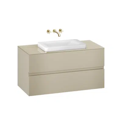 Image for ARMANI - BAIA 1200 mm wall-hung furniture for over countertop washbasins and wall-mounted basin mixers