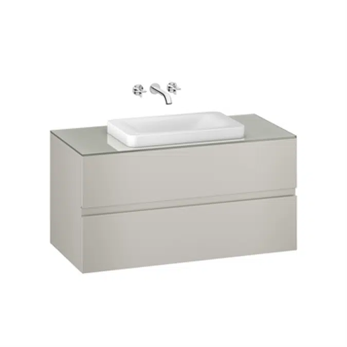 ARMANI - BAIA 1200 mm wall-hung furniture for over countertop washbasins and wall-mounted basin mixers