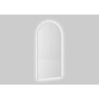 Luna Dome mirror with perimeter light. Colour temperature: 3000K图像
