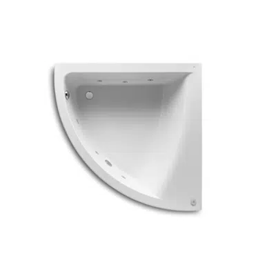 Image for EASY Symmetrical acrylic corner bath w/Tonic hydromassage 1350