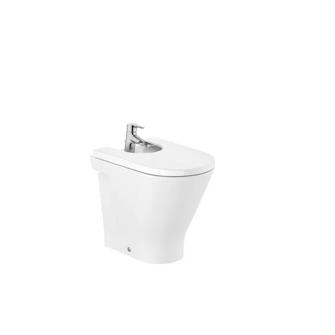 The Gap ROUND Back to wall vitreous china Comfort bidet