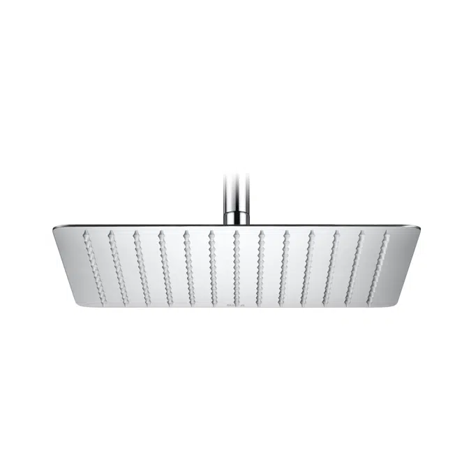 Raindream SQUARE - Extraslim metallic shower head for ceiling or wall installation. Support kit / arm not included