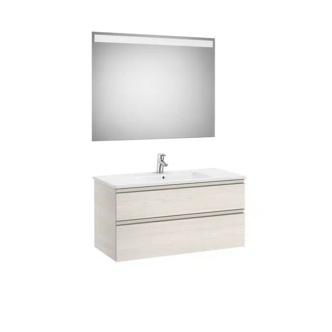 The Gap Pack (base unit with two drawers, basin and LED mirror)