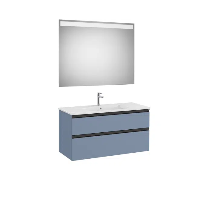 The Gap Pack (base unit with two drawers, basin and LED mirror)