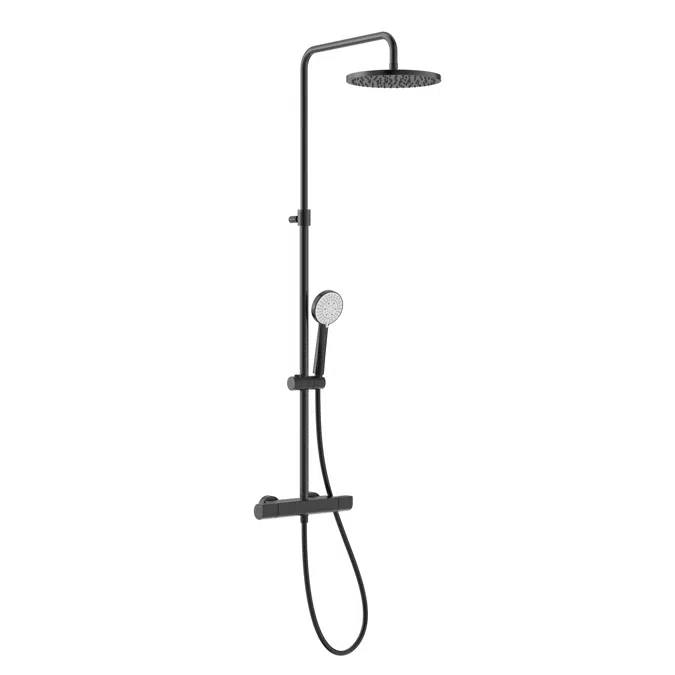 Even Shower column Round (not available in chrome, not extendable)