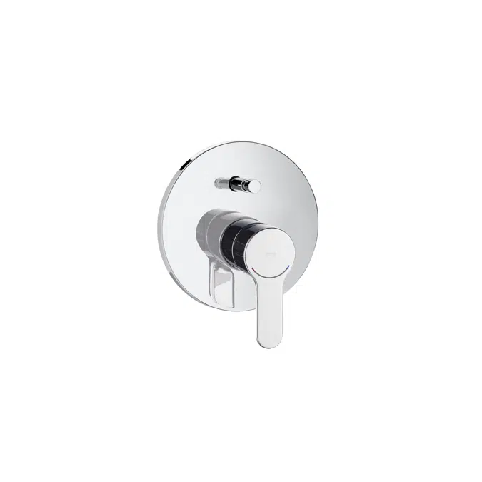 L20 Built-in bath-shower mixer with automatic diverter