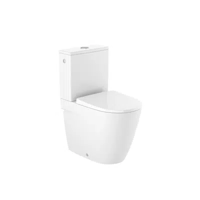 Image for ONA Back to wall vitreous china close-coupled Rimless WC with dual outlet