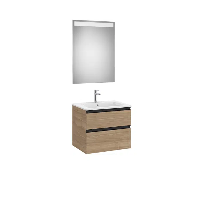 THE GAP 605 Pack (base unit 2 drawers, basin and LED mirror)
