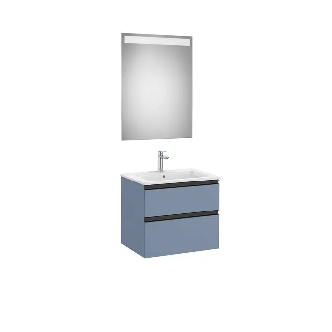 THE GAP 605 Pack (base unit 2 drawers, basin and LED mirror)