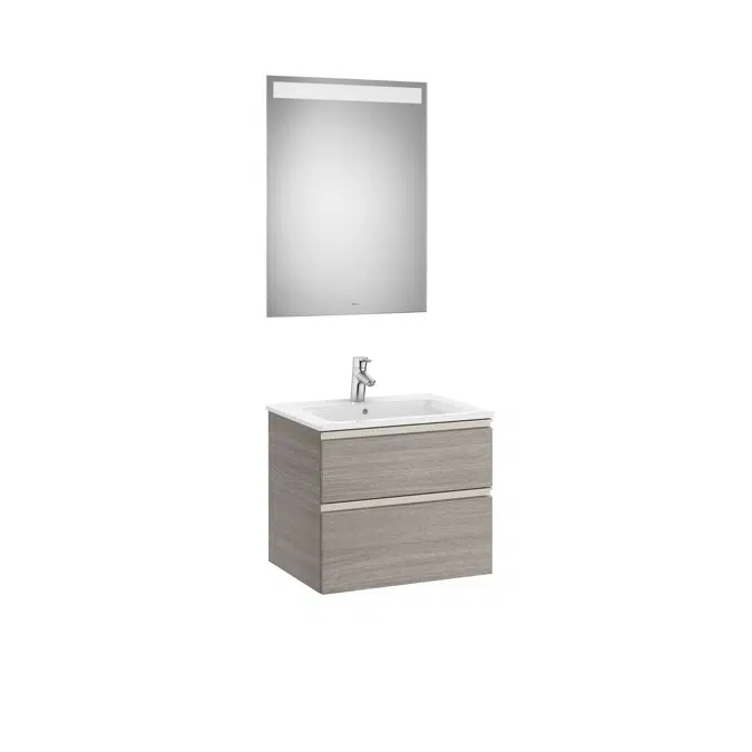 THE GAP 605 Pack (base unit 2 drawers, basin and LED mirror)