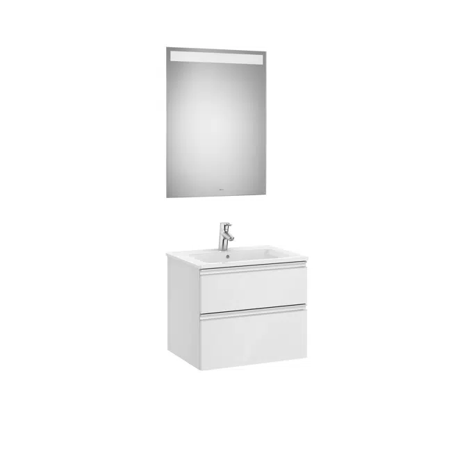 THE GAP 605 Pack (base unit 2 drawers, basin and LED mirror)