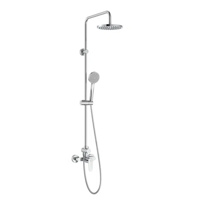 BIM objects - Free download! Victoria BASIC - Single lever shower ...