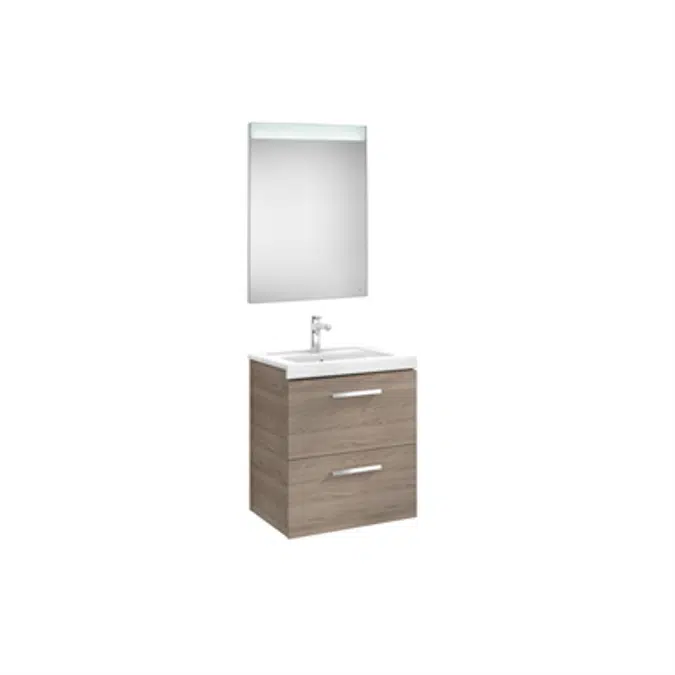 PRISMA 600 Pack (base unit with two drawers, basin and LED mirror)