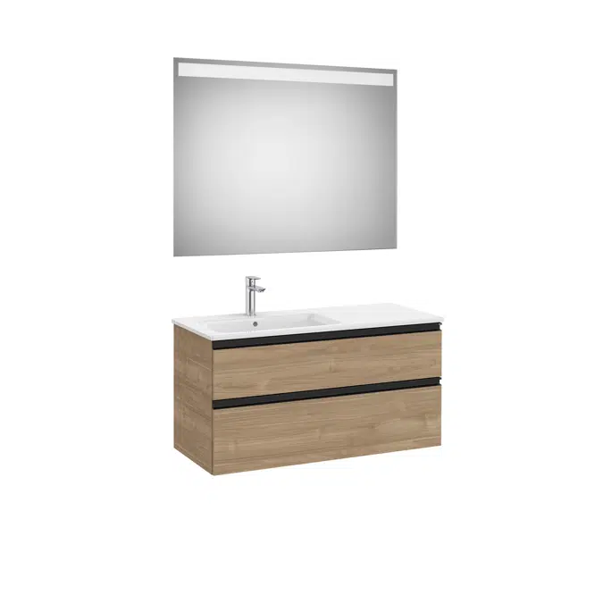 THE GAP 1005 Pack  (base unit 2 drawers, left hand basin and LED mirror)