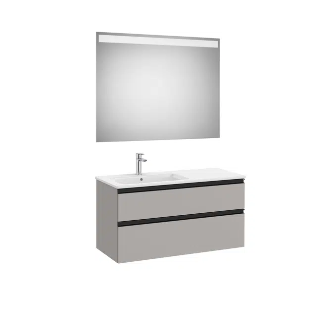 THE GAP 1005 Pack  (base unit 2 drawers, left hand basin and LED mirror)