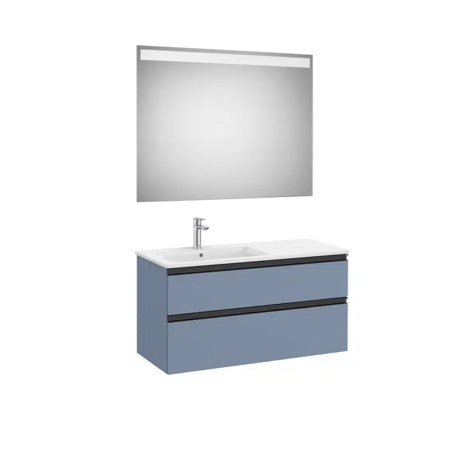 THE GAP 1005 Pack  (base unit 2 drawers, left hand basin and LED mirror)