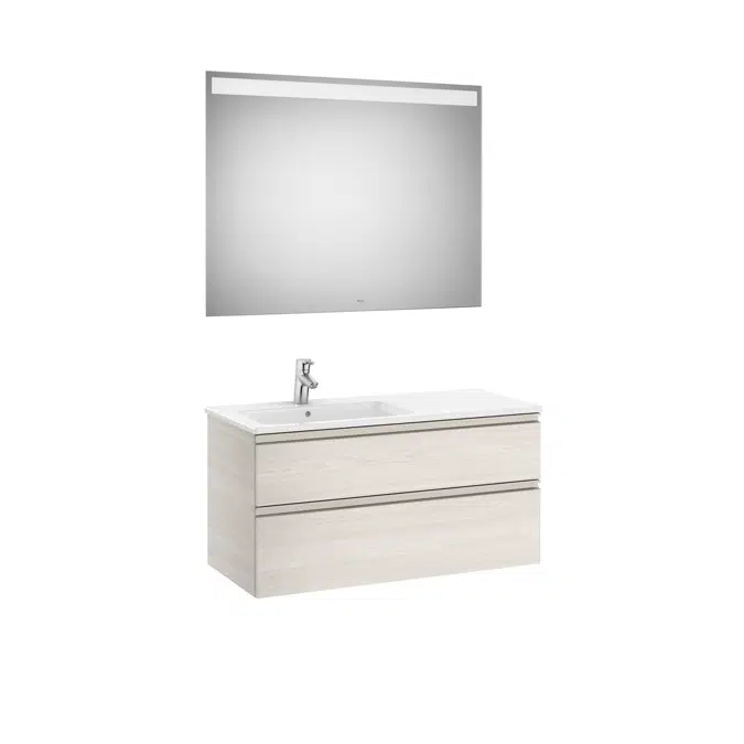 THE GAP 1005 Pack  (base unit 2 drawers, left hand basin and LED mirror)