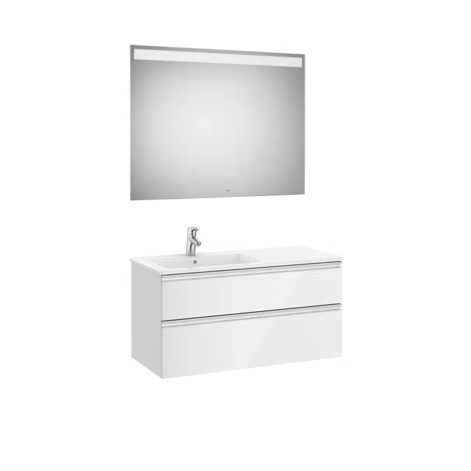 THE GAP 1005 Pack  (base unit 2 drawers, left hand basin and LED mirror)