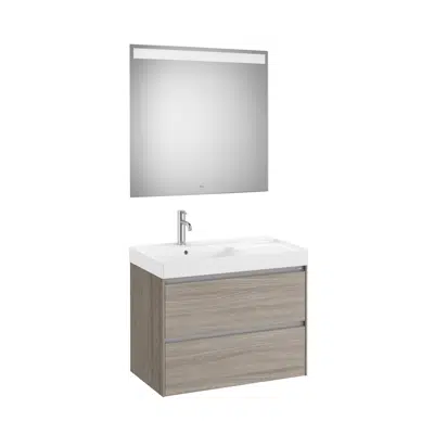 Image for ONA Pack (base unit with two drawers, left hand basin and LED mirror)