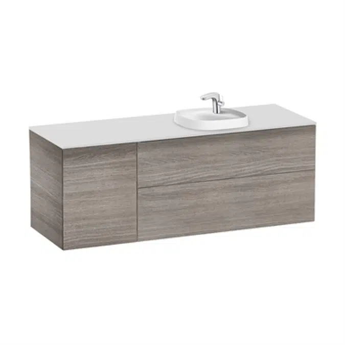 BEYOND Base unit for in countertop basin on the right