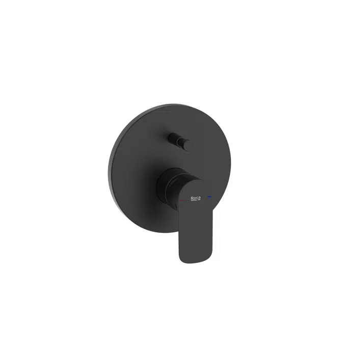 Cala Built-in bath-shower mixer with automatic diverter