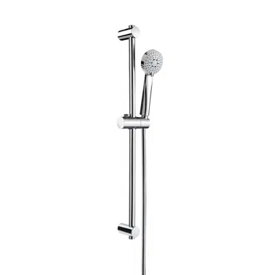 kuva kohteelle STELLA Shower kit with Stella 80/3 handshower, 700 mm slide bar with adjustable handshower bracket and flexible hose