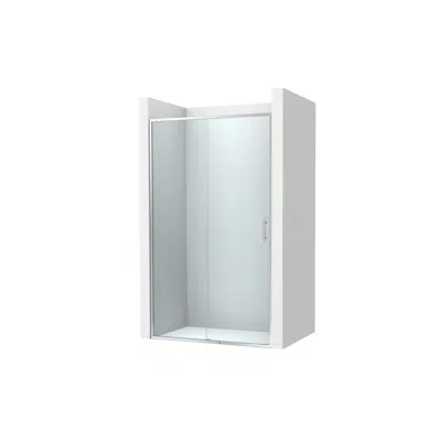 Victoria Plus Front shower enclosure with 1 swing door + 1 fixed panel 이미지
